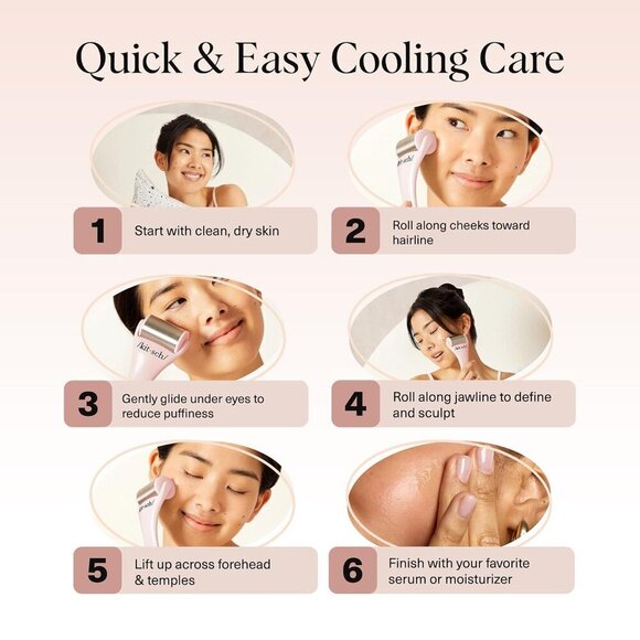 Face Ice Roller Stainless Steel Cooling Puffiness Redness Headaches Travel - Picture 8 of 10